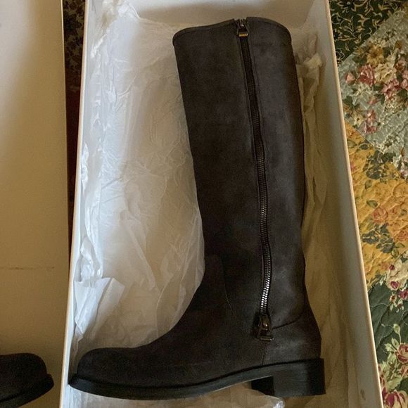 Jimmy Choo Doreen sz 40.5 suede smoke - Picture 4 of 12